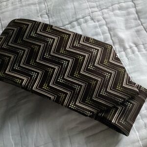 VINTAGE PIERRE CARDIN DARK BROWN SILK TIE